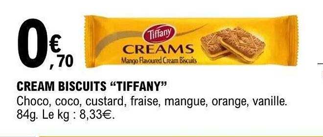 CREAM BISCUITS “TIFFANY”