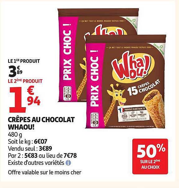 CRÊPES AU CHOCOLAT WHAOU!