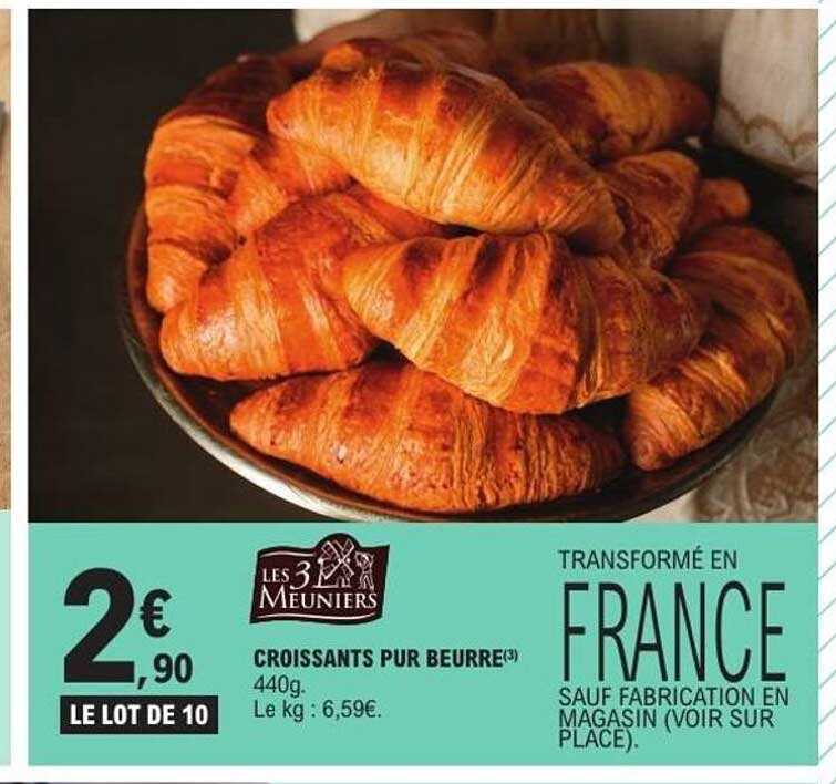 CROISSANTS PUR BEURRE 440g