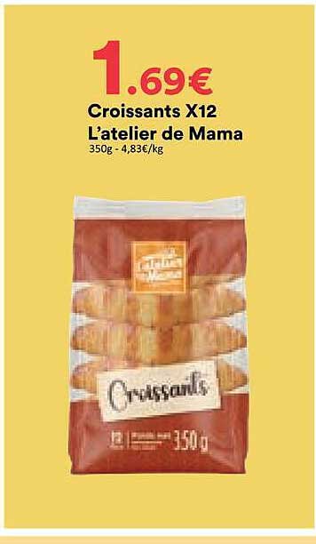 Croissants X12 L'atelier de Mama