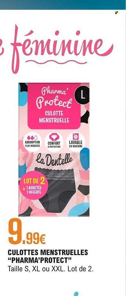 CULOTTES MENSTRUELLES “PHARMA’PROTECT”