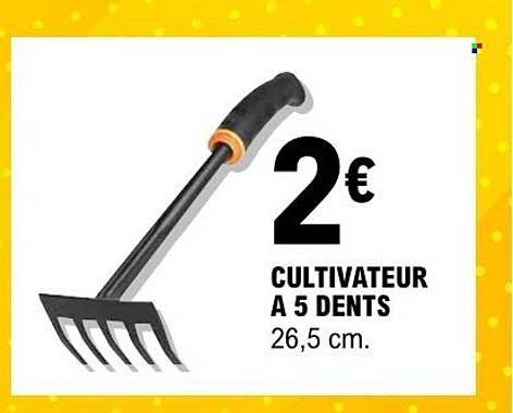 CULTIVATEUR A 5 DENTS 26,5 cm.