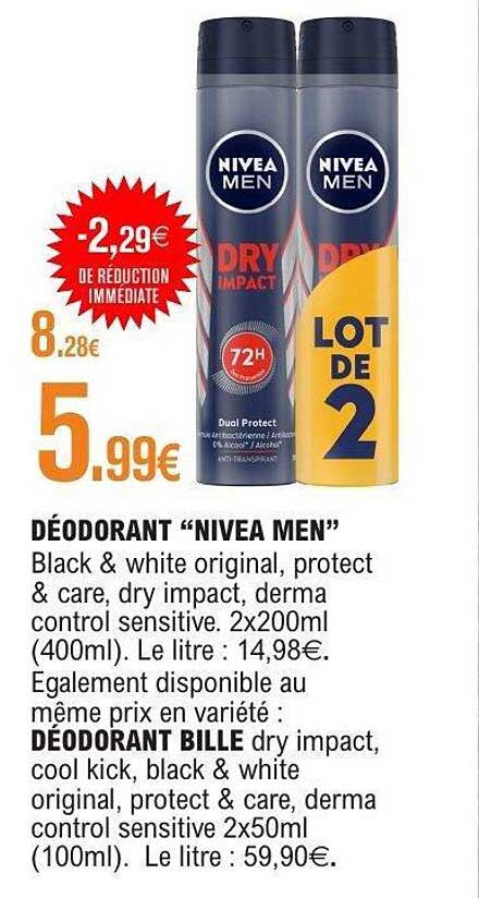 DÉODORANT “NIVEA MEN”