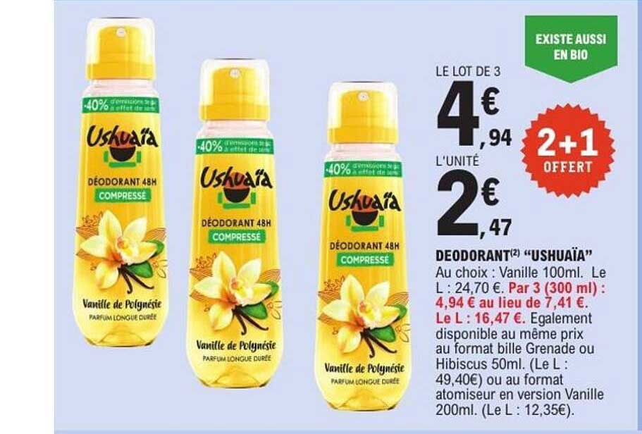 DEODORANT(2) “USHUAÏA”