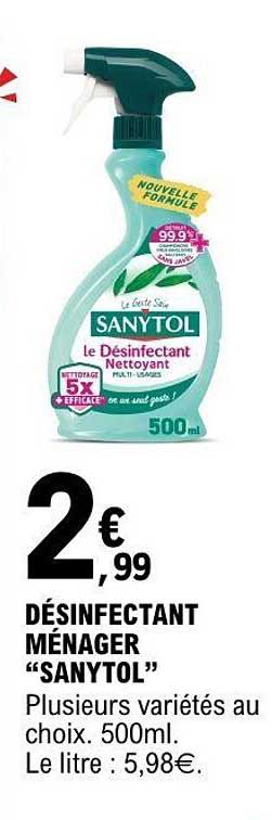 DÉSINFECTANT MÉNAGER “SANYTOL”