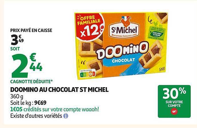 DOMINO AU CHOCOLAT ST MICHEL