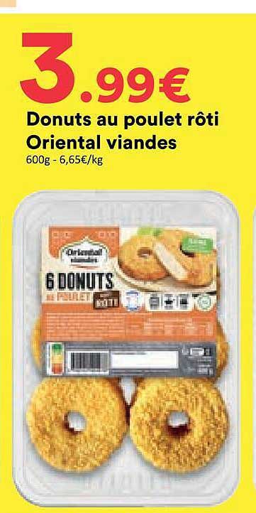 Donuts au poulet rôti Oriental viandes