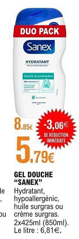 DUO PACK Sanex HYDRATANT