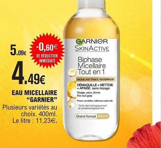EAU MICELLAIRE “GARNIER”