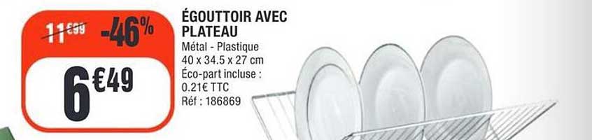ÉGOUTTOIR AVEC PLATEAU
