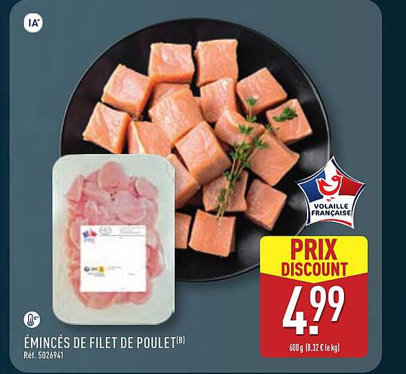 ÉMINCÉS DE FILET DE POULET(B)