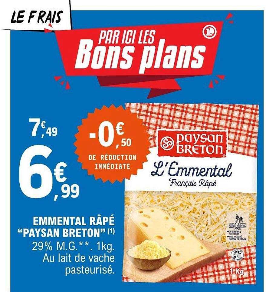 EMMENTAL RÂPÉ “PAYSAN BRETON”