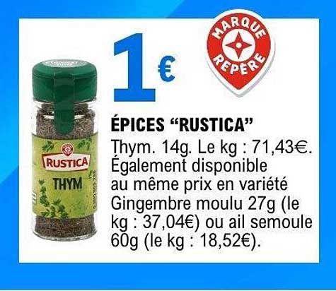 ÉPICES “RUSTICA”