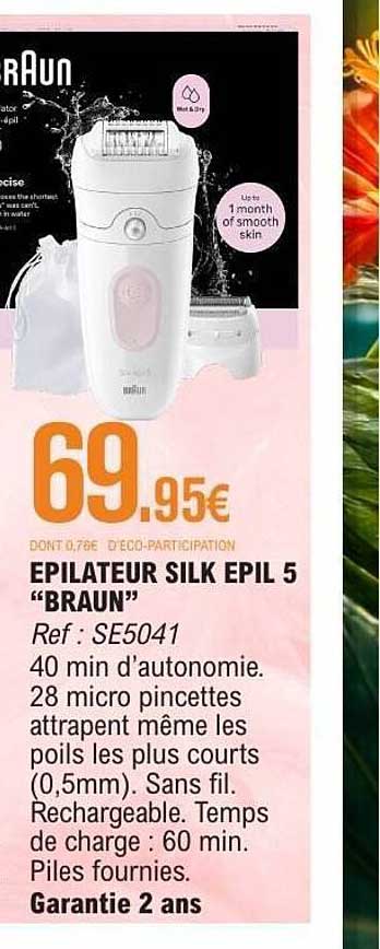 Epilateur Silk Epil 5 "BRAUN"