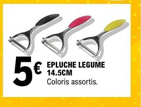 EPLUCHE LEGUME 14.5CM Coloris assortis.
