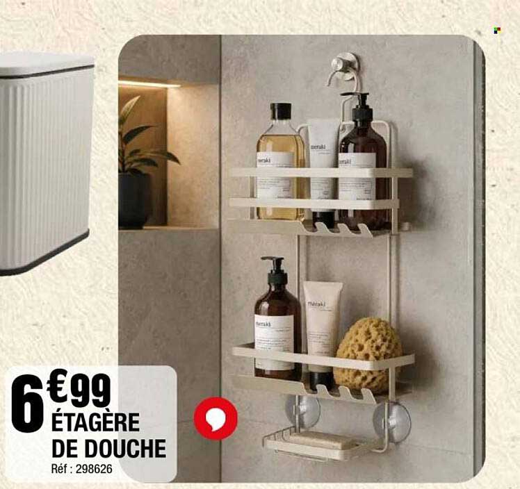 ÉTAGÈRE DE DOUCHE