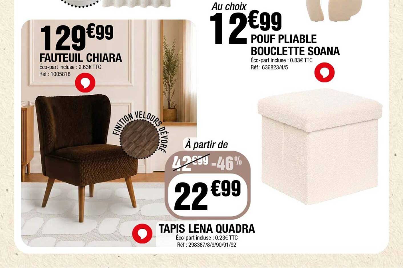 FAUTEUIL CHIARA