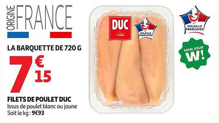 FILETS DE POULET DUC