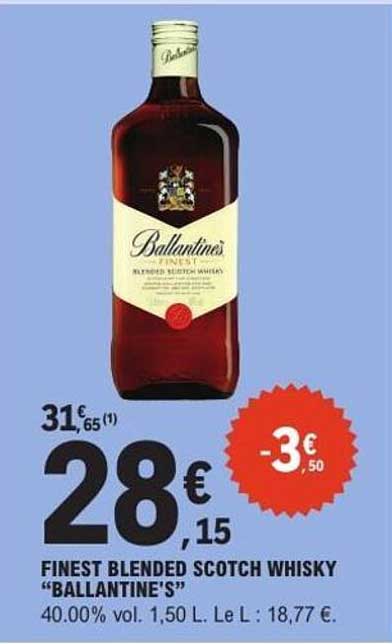 FINEST BLENDED SCOTCH WHISKY “BALLANTINE'S”