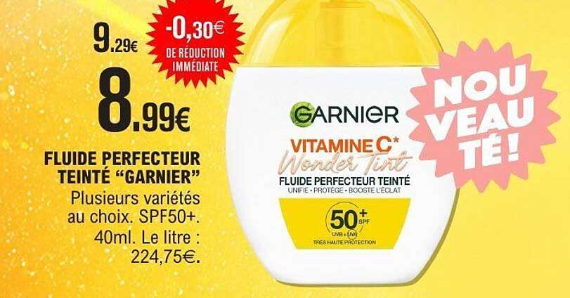 FLUIDE PERFECTEUR TEINTÉ "GARNIER"