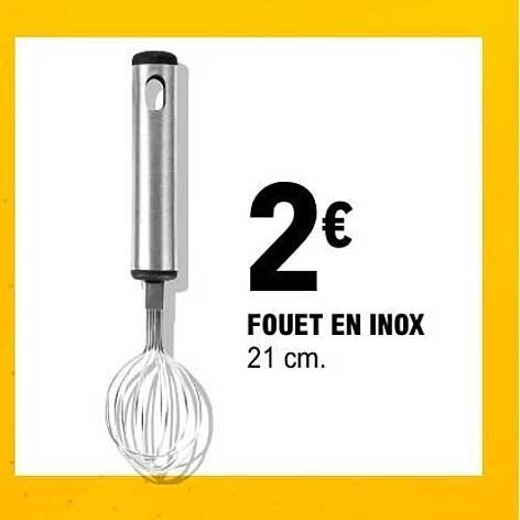 FOUET EN INOX 21 cm.