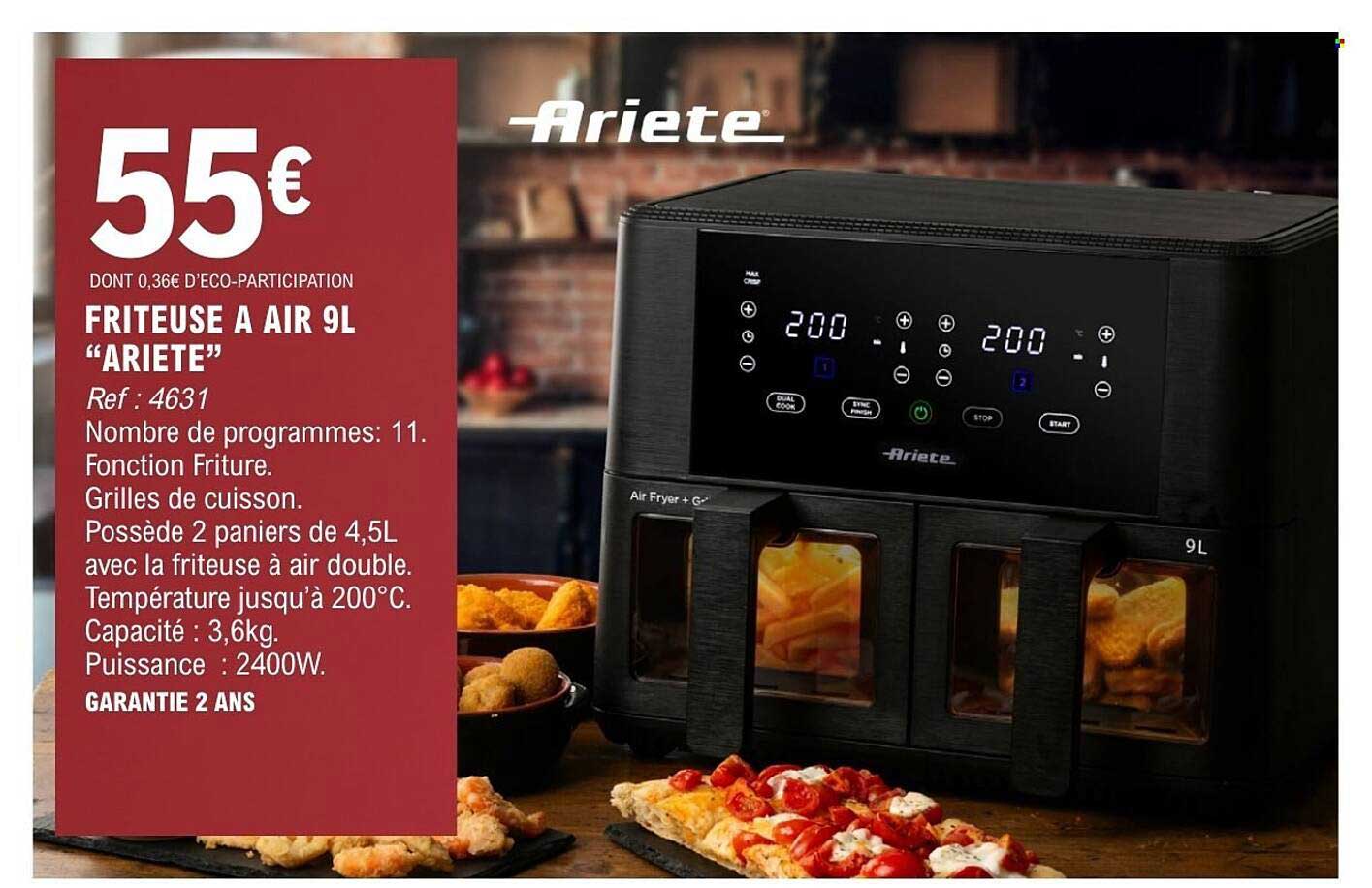 FRITEUSE A AIR 9L “ARIETE”