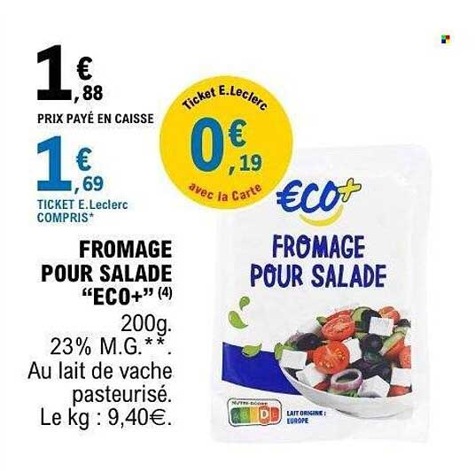 FROMAGE POUR SALADE “ECO+”