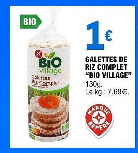 GALETTES DE RIZ COMPLET "BIO VILLAGE"