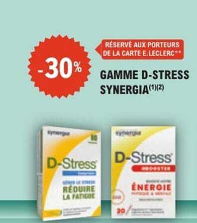 GAMME D-STRESS SYNERGIA(1)(2)