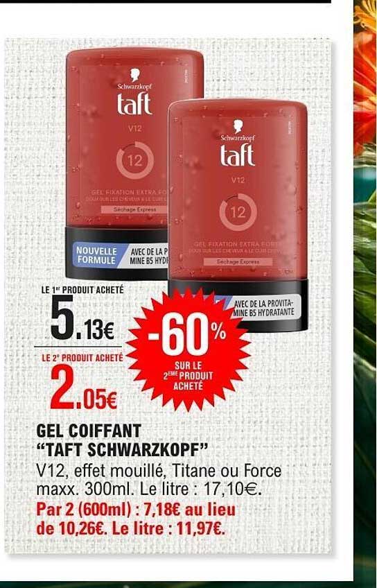 GEL COIFFANT “TAFT SCHWARZKOPF”