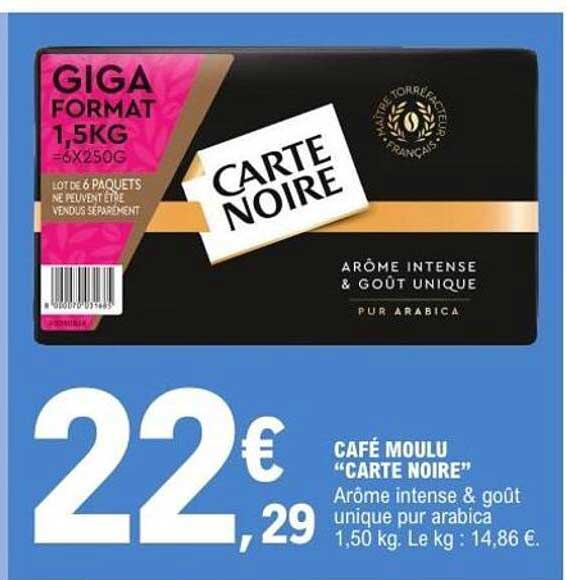 GIGA FORMAT 1,5KG 6X250G CARTE NOIRE