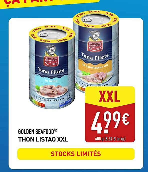 GOLDEN SEAFOOD® THON LISTAO XXL