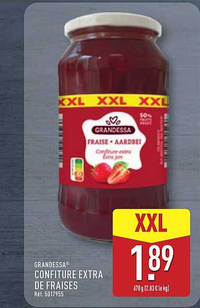 GRANDESSA® CONFITURE EXTRA DE FRAISES