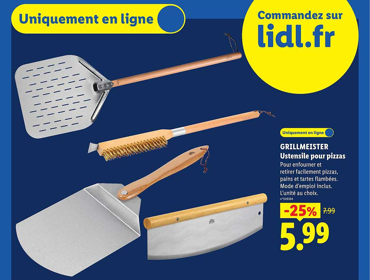 GRILLMEISTER Ustensile pour pizzas