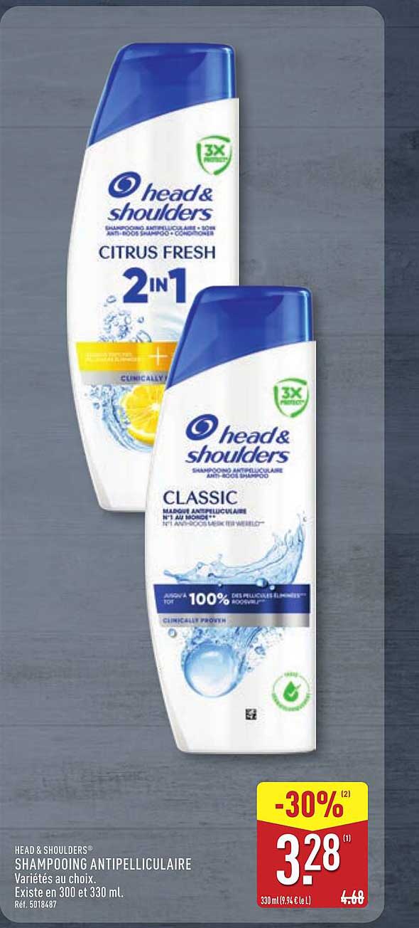 HEAD & SHOULDERS SHAMPOOING ANTIPELLICULAIRE