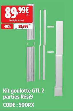 Kit goulotte GTL 2 parties Rési9