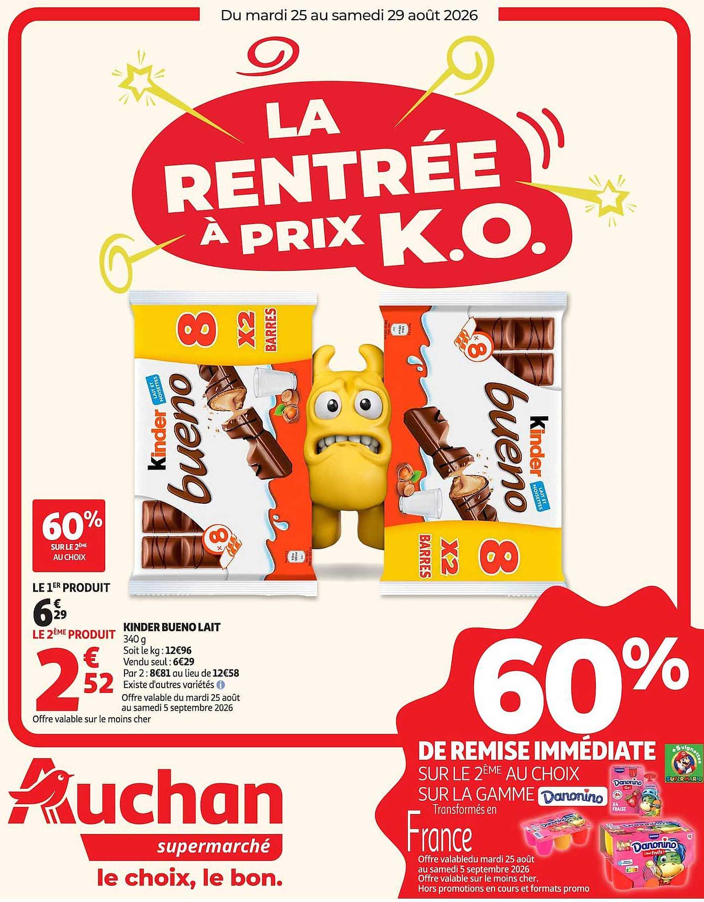 LA RENTRÉE À PRIX K.O.