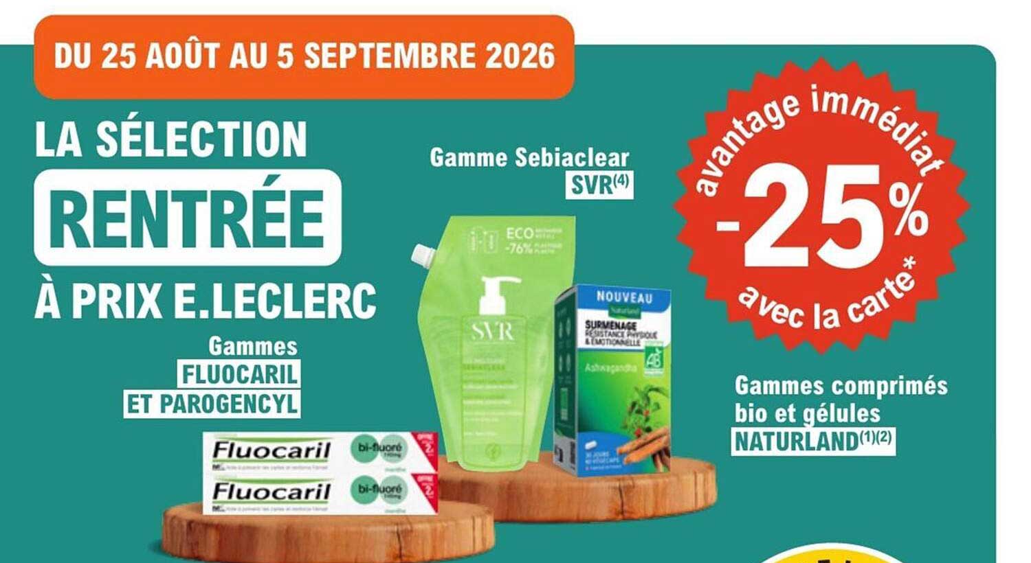 LA SÉLECTION RENTRÉE À PRIX E.LECLERC
