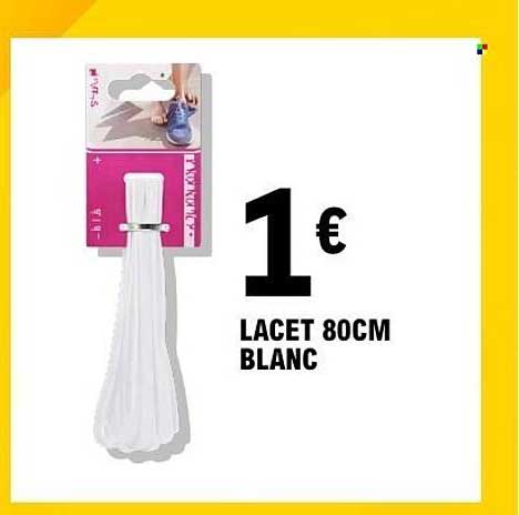 LACET 80CM BLANC