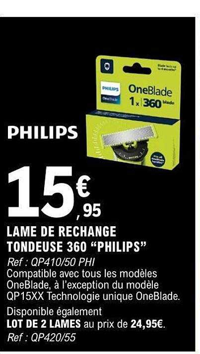 LAME DE RECHANGE TONDEUSE 360 “PHILIPS”