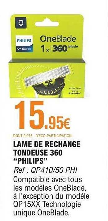 LAME DE RECHANGE TONDEUSE 360 “PHILIPS”