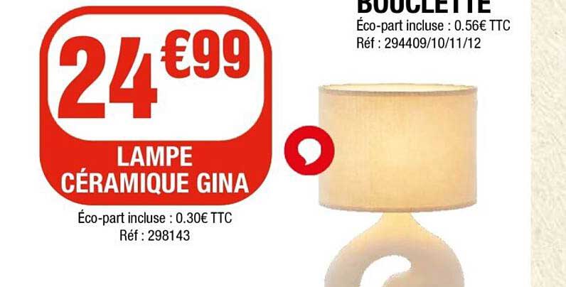 LAMPE CÉRAMIQUE GINA