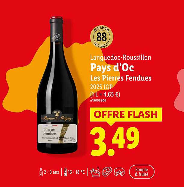 Languedoc-Roussillon Pays d'Oc Les Pierres Fendues 2025 IGP