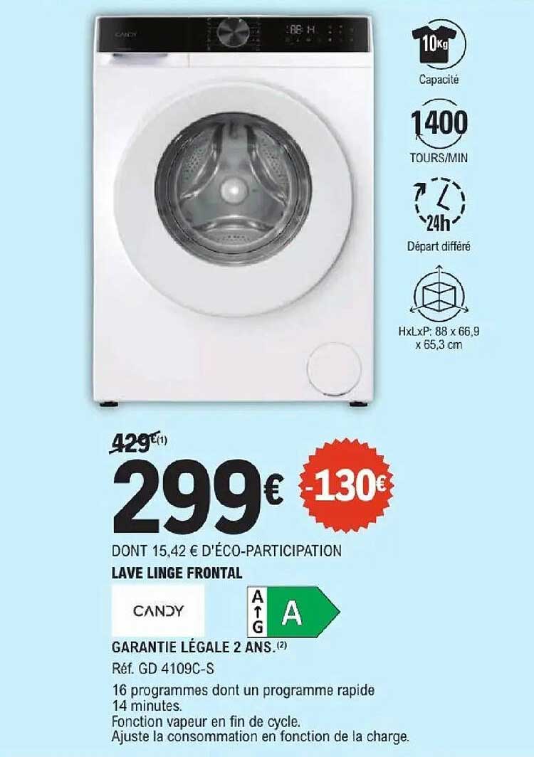 LAVE LINGE FRONTAL