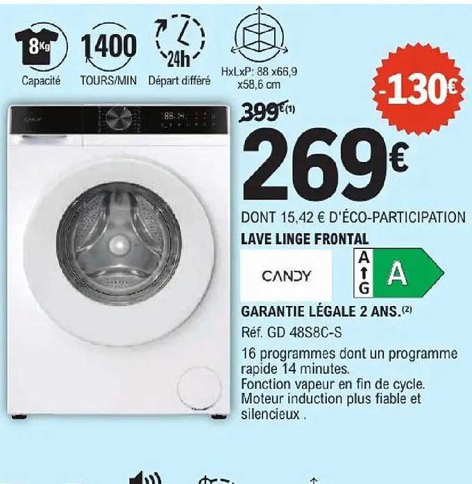 LAVE LINGE FRONTAL