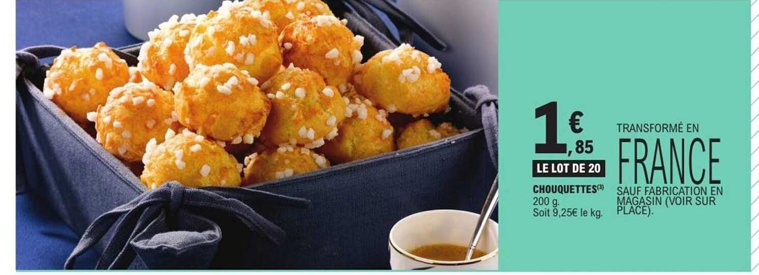 LE LOT DE 20 CHOUQUETTES