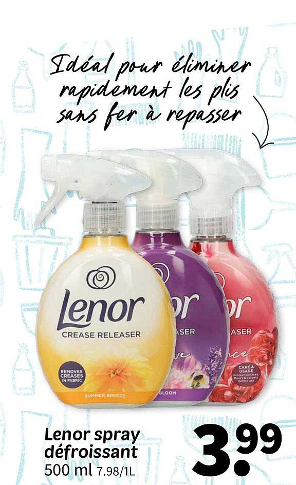 Lenor spray défroissant