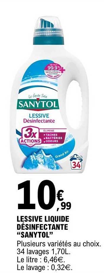 LESSIVE LIQUIDE DÉSINFECTANTE “SANYTOL”