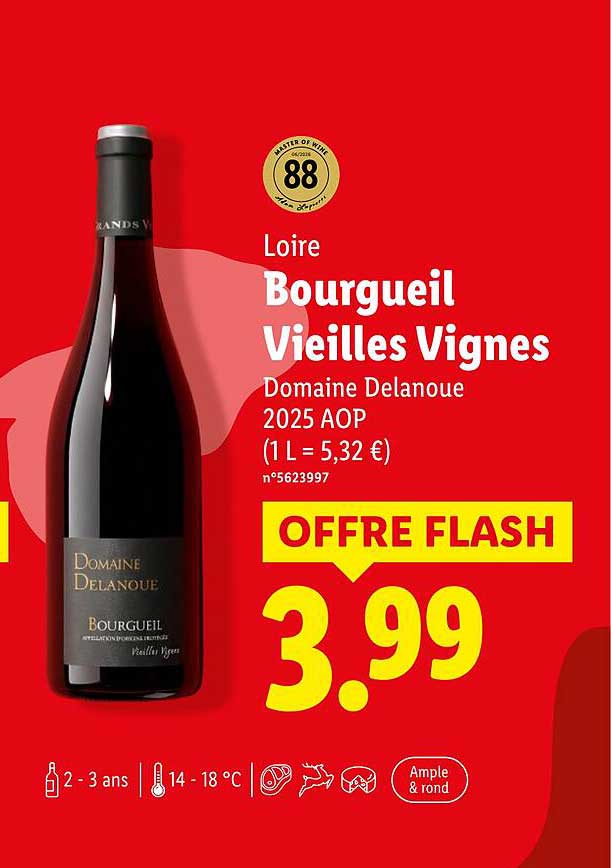Loire Bourgueil Vieilles Vignes Domaine Delanoue 2025 AOP