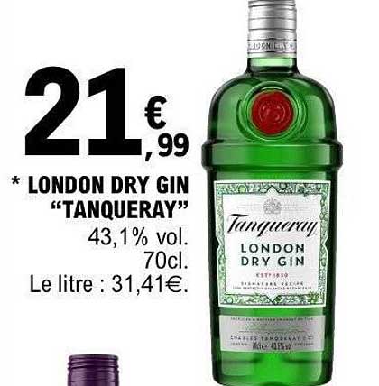 LONDON DRY GIN “TANQUERAY”